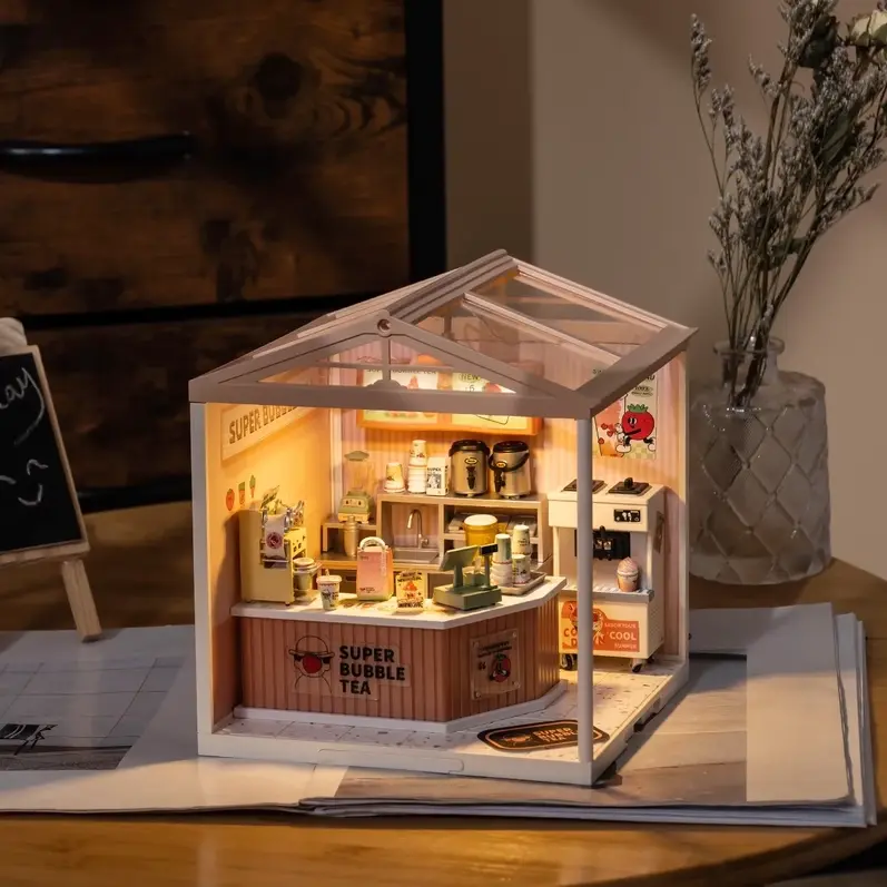 Thumbnail: Double Joy Bubble Tea: Diy Miniature House Kit