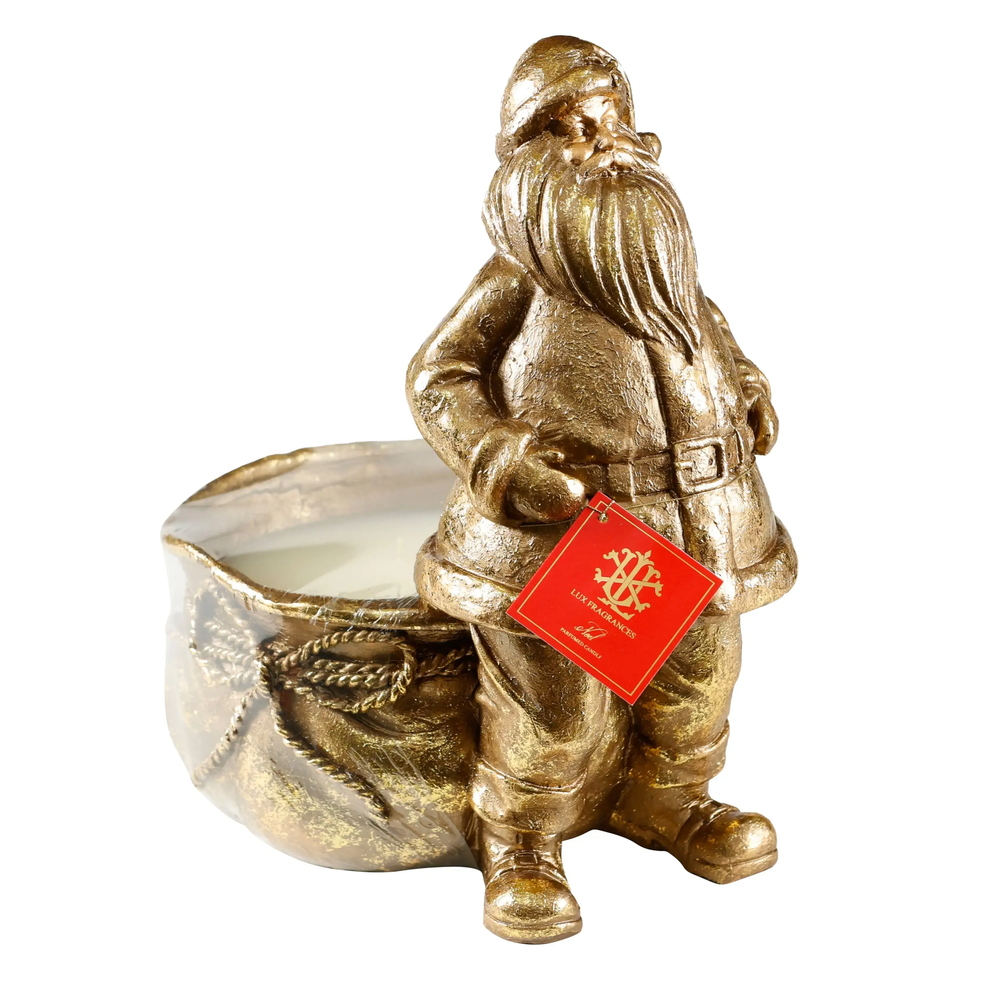 Noel Small Resin Santa Candle