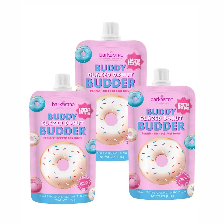 4oz Buddy Glazed Donut Budder Dog Peanut Butter