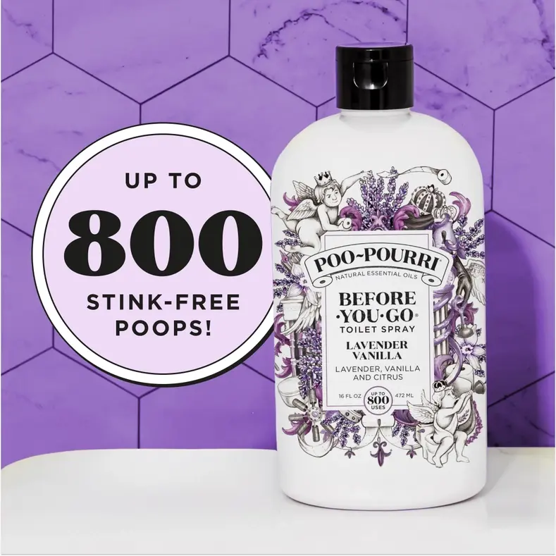 Thumbnail: Poo~Pourri Lavender Vanilla Refill Size Bottle 16oz.