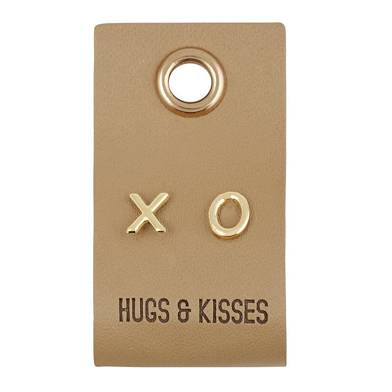 XO: Leather Tag Earrings