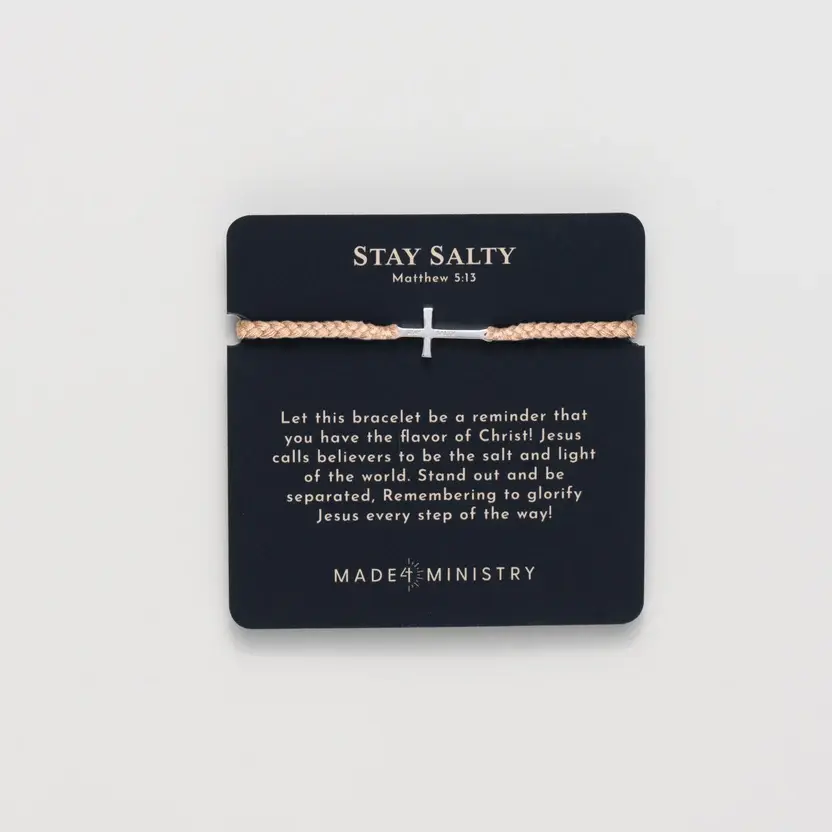 Thumbnail: Khaki/Silver Stay Salty Bracelet