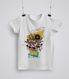 Illustration T-shirt Fêtes Condom