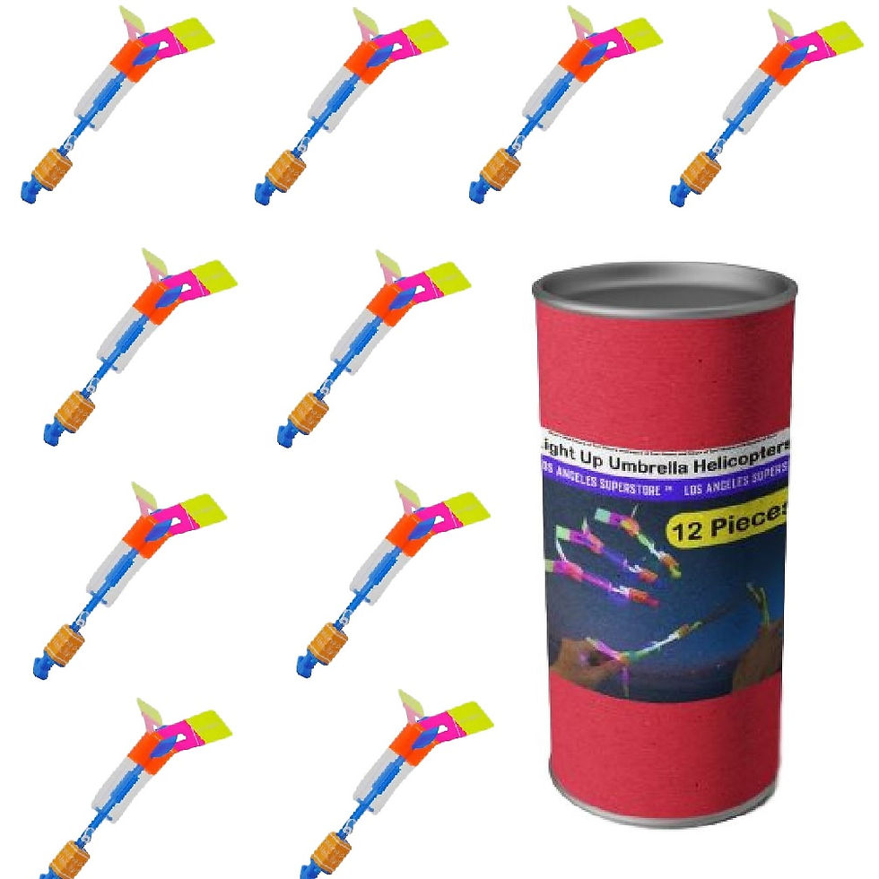 Light Up Umbrella Helicopters LED