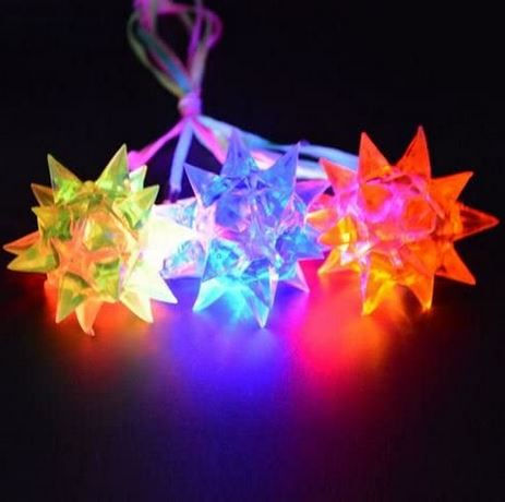 Thumbnail: light up crystal star necklaces