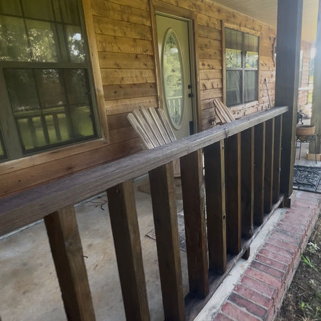 porch railing exterior painting Bratt, FL