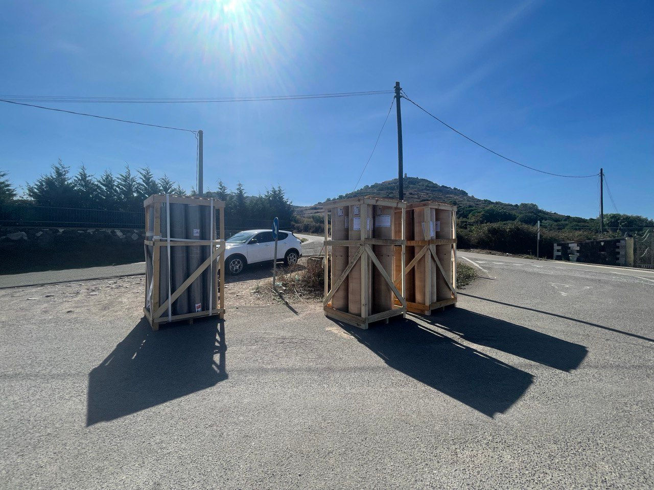 Scarico di pavimento in PVC sportivo per una palestra a Sassari