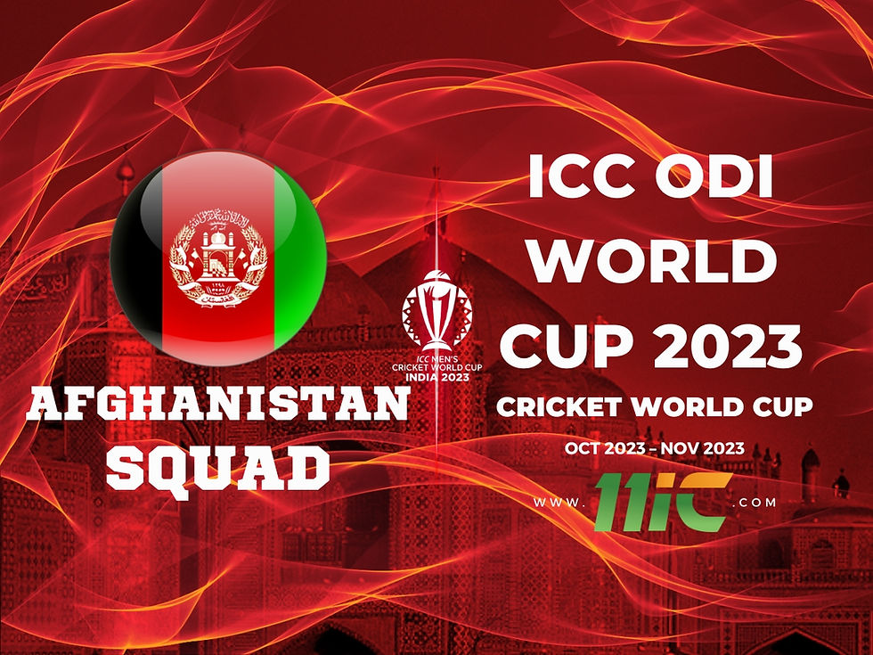 AFGHANISTAN Squad For ICC ODI World Cup 2023 afghanistan-squad-for-icc-odi-world-cup-2023