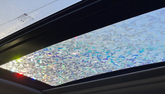 Image of the Mosaic film applied on a single pane application
