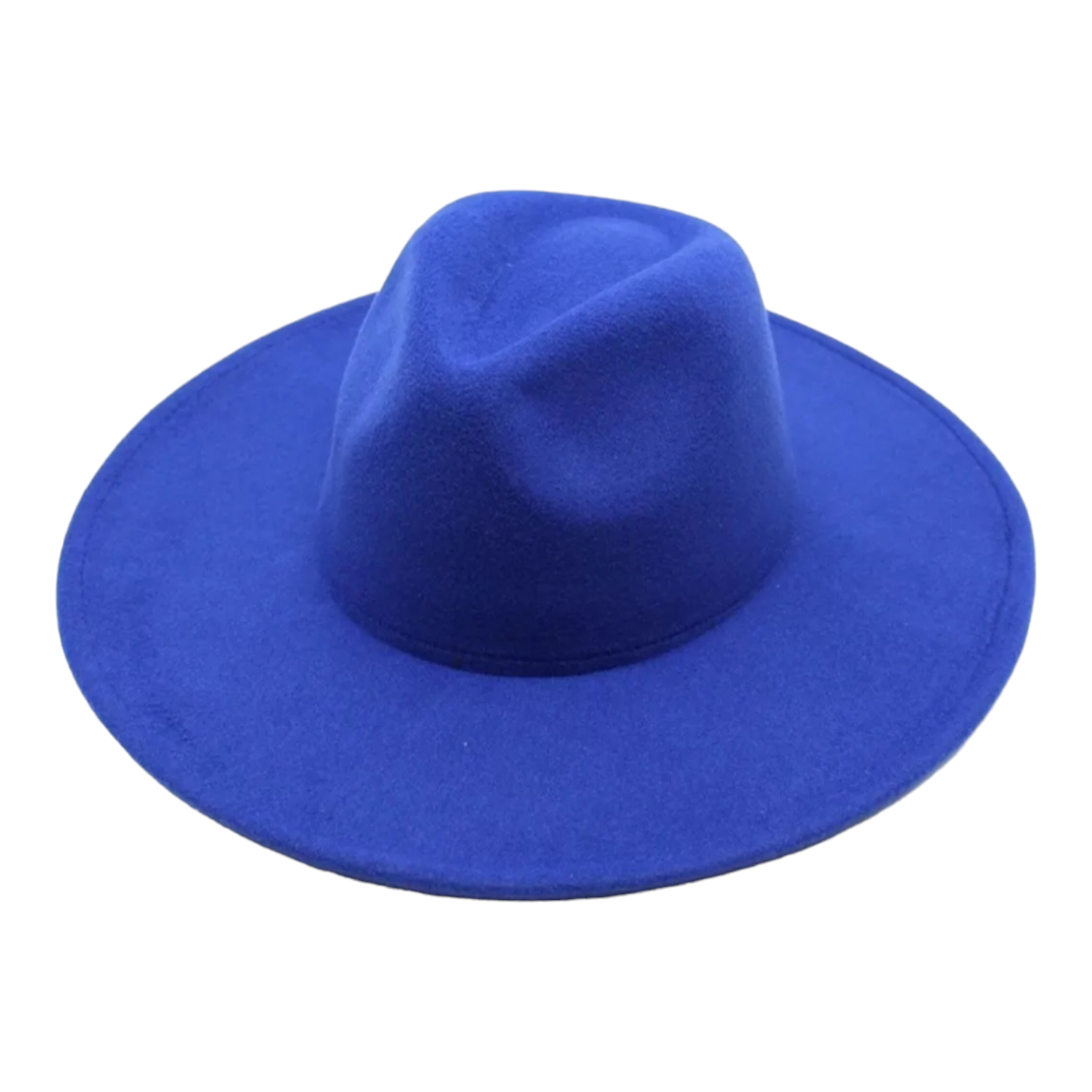 Royal Blue Fedora Wide Brim
