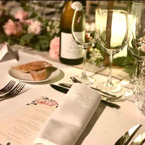Décor de table pour mariage - Château La Poste