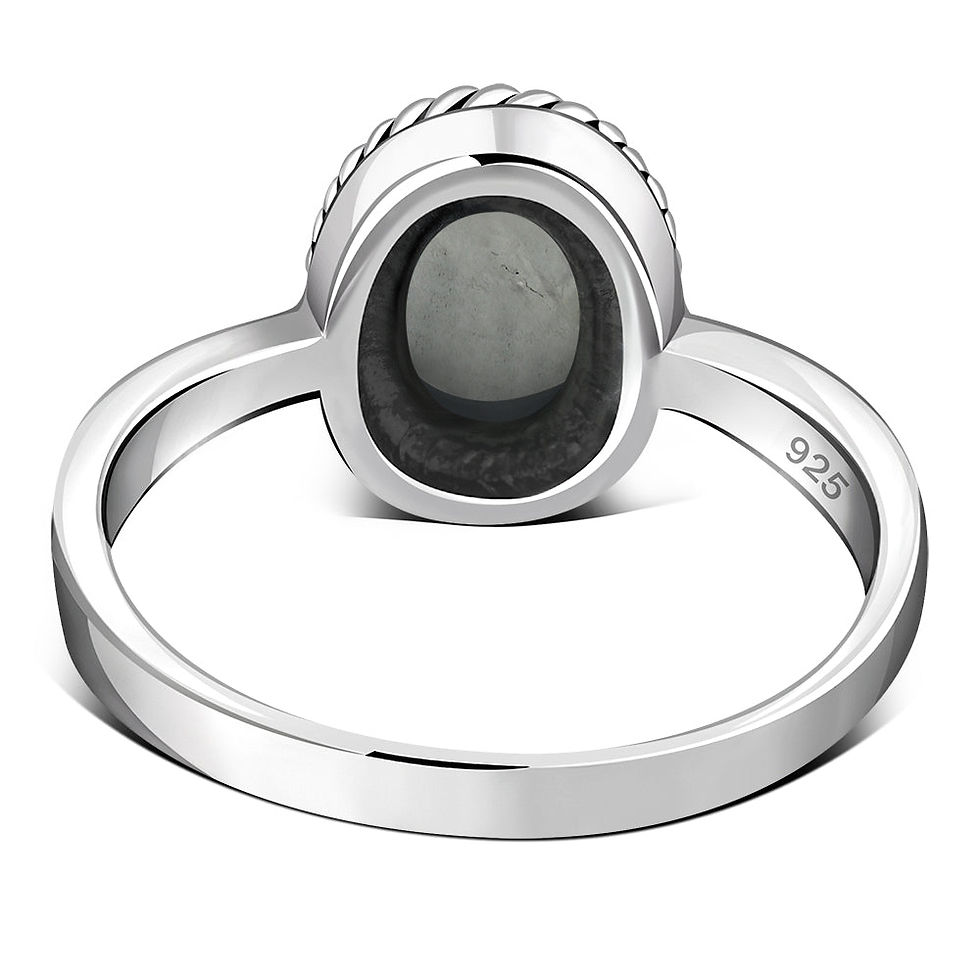 Thumbnail: Rainbow Moonstone Sterling Silver Ring