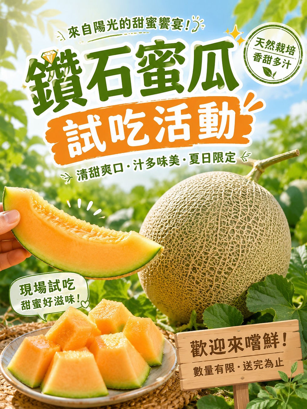 Thumbnail: 瓜界尤物-蜜鑽香瓜 $4/顆