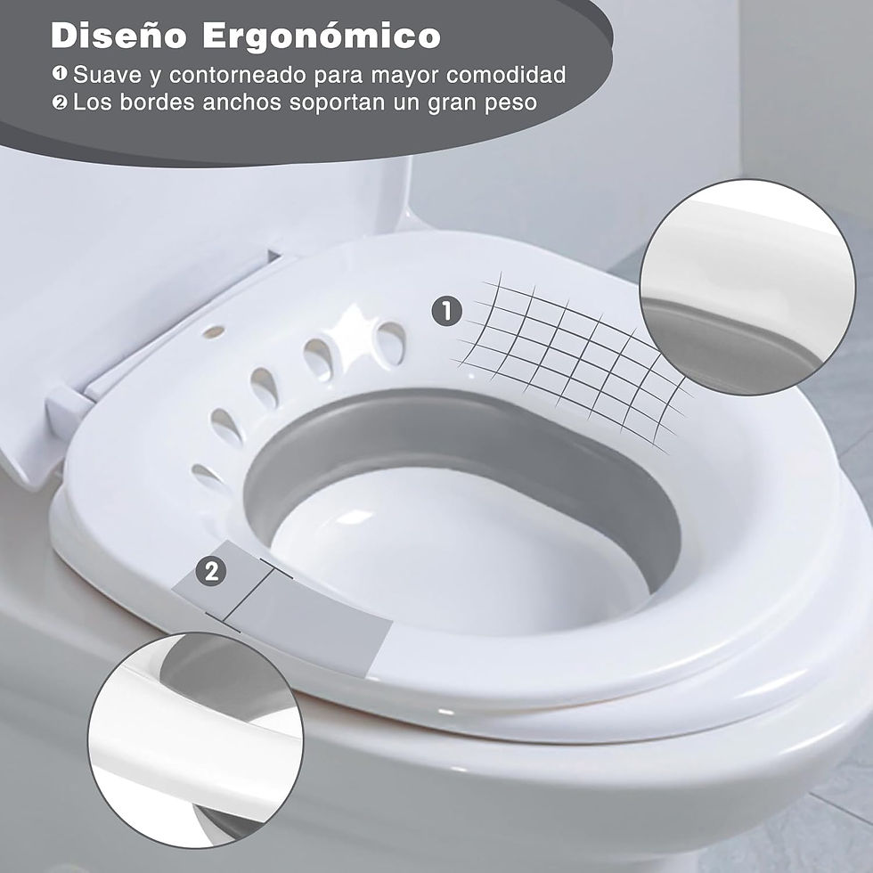 Miniatura: Baño De Asiento Hemorroides Plegable Bañera Bidet para Inodoro Bomba Pe