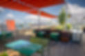 Tomat rooftop dining terrace in Westchester, Los Angeles.