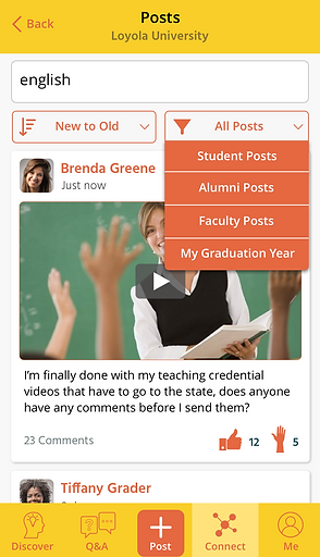 Hi-fi of filtering posts