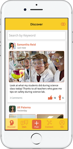 TeachersConnect - Discover tab