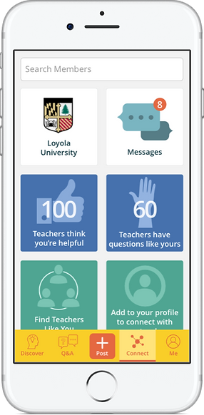 TeachersConnect - Connect tab