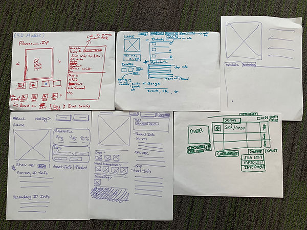 Design studio on asset metadata view