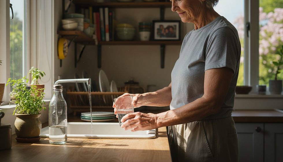 A simple glass of water can support muscle strength, balance, and daily energy.
