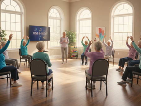 Music can make movement feel more inviting from the first few minutes.