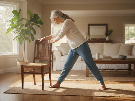 A simple setup can make stretching feel safer and easier.