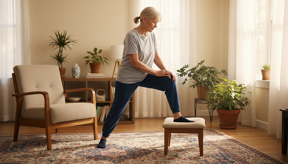 A calm setup makes it easier to stick with movement at home.