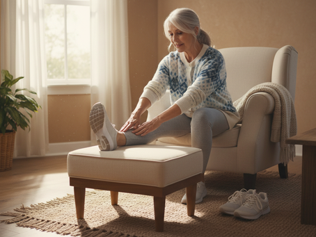 Small, gentle movements can help stiff joints wake up.