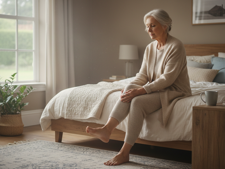 A slow start can help stiff joints wake up safely.