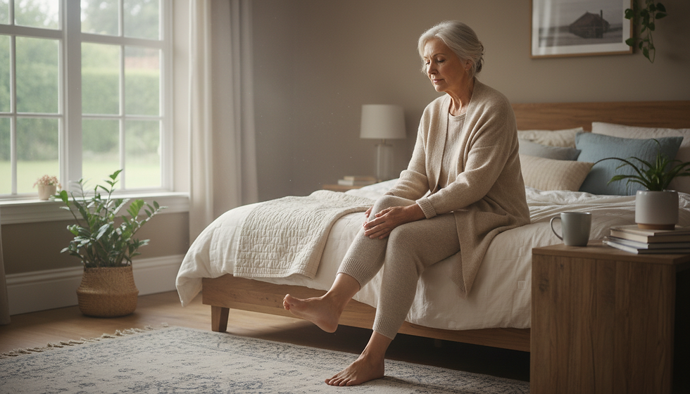A slow start can help stiff joints wake up safely.