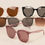 Thumbnail: Oversized Butterfly Gradient Sunglasses