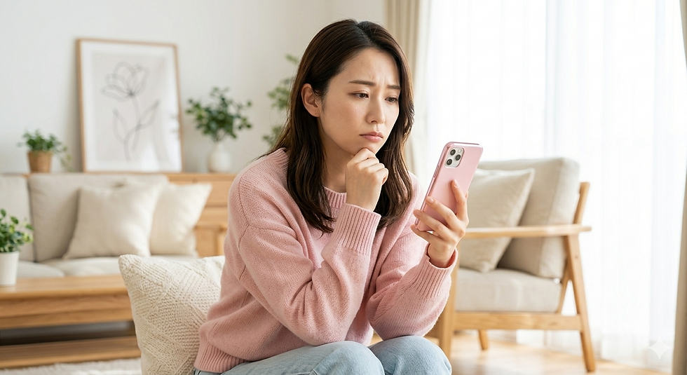 旦那の浮気に悩む女性のイメージ