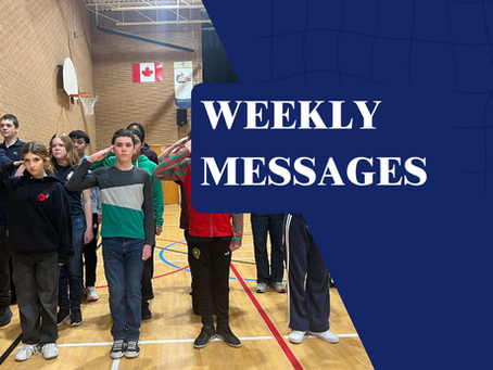 Weekly Messages 13 November - 20 November 2025