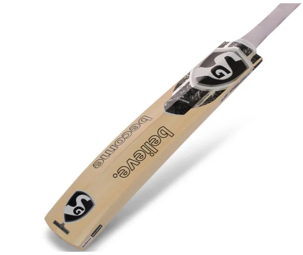Thumbnail: DSC Split 100 English Willow cricket bat with 'believe.' text