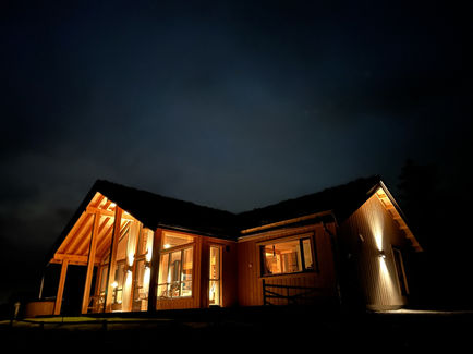 House at night