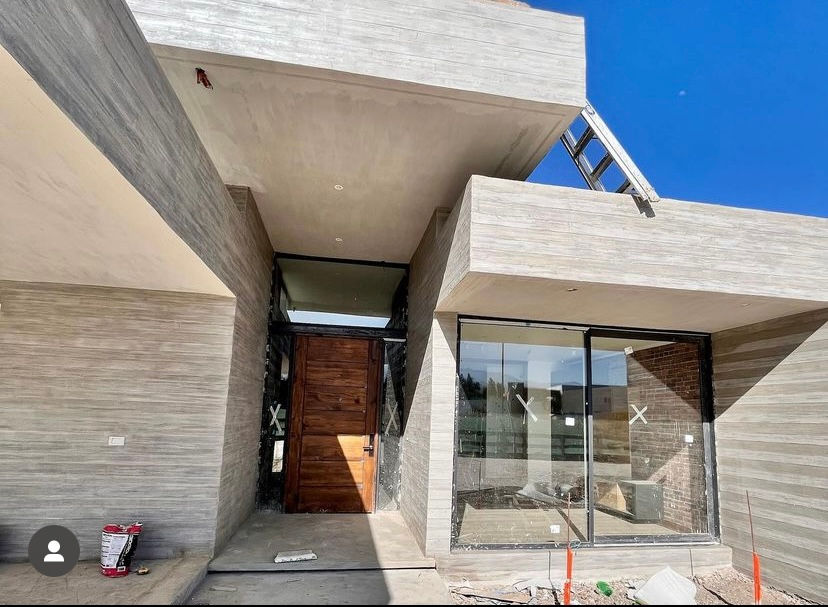 Casa mediterranea 190 m2 obra gruesa a la vista