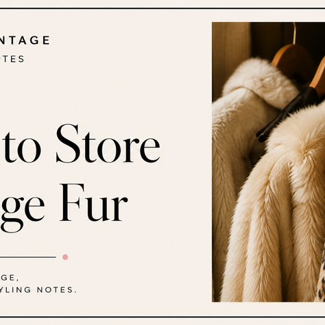 How to Store Vintage Fur Without Crushing It