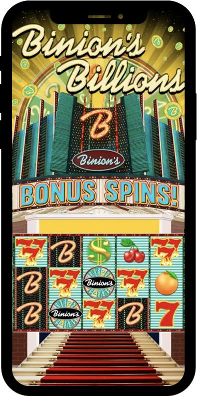 Binions Billions Phone Mockup