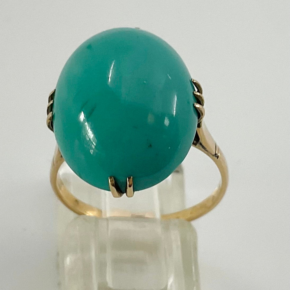 Thumbnail: 14CT ROSE GOLD TURQUOISE RING