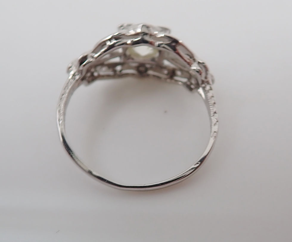 Thumbnail: PLATINUM DIAMOND CLUSTER RING