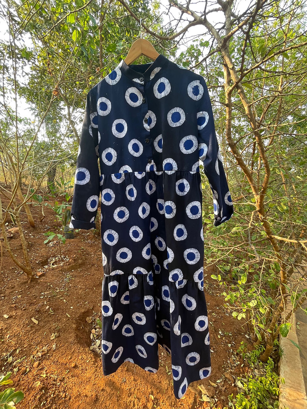 Thumbnail: Tiered Sula Dress w. Buttons