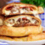Stuffed pizza slice