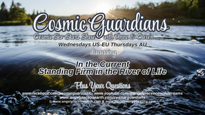 Cosmic Sis-Stars Show with Anne & Care'n discussing In the Current: Standing Firm in the River of Life