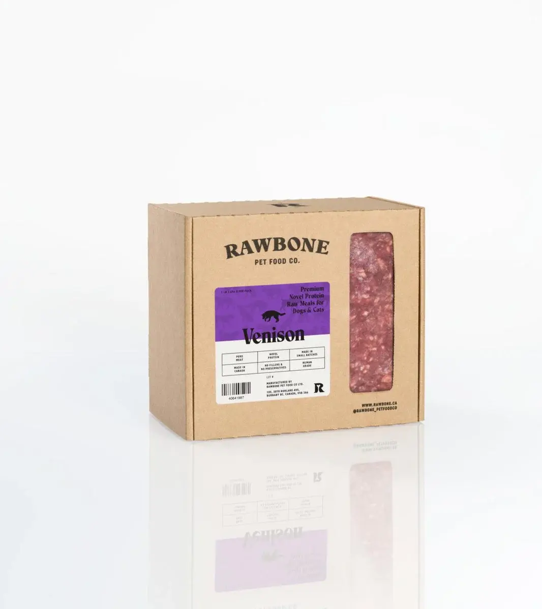 Rawbone Pure Venison 1LB