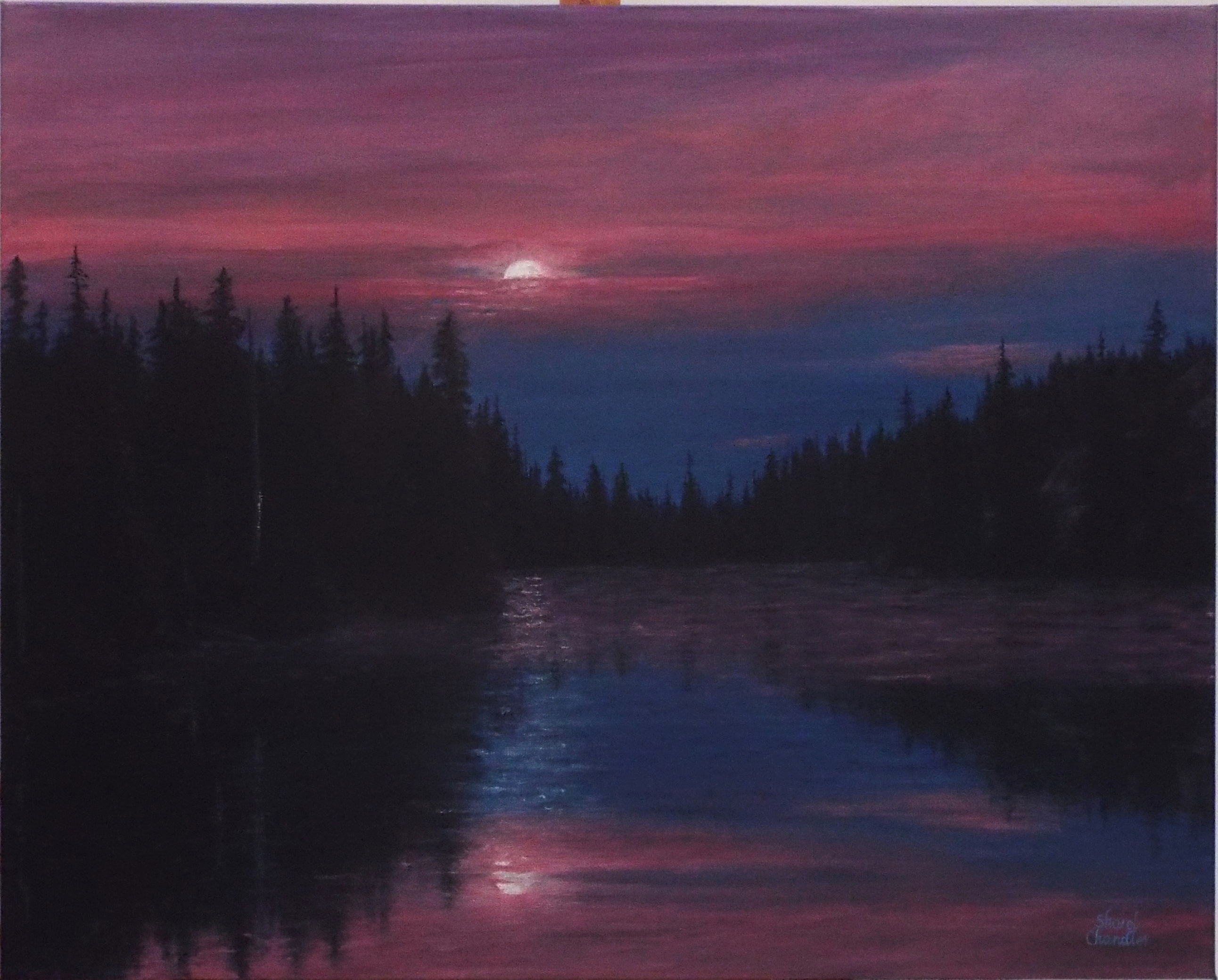 Moon on the Lake