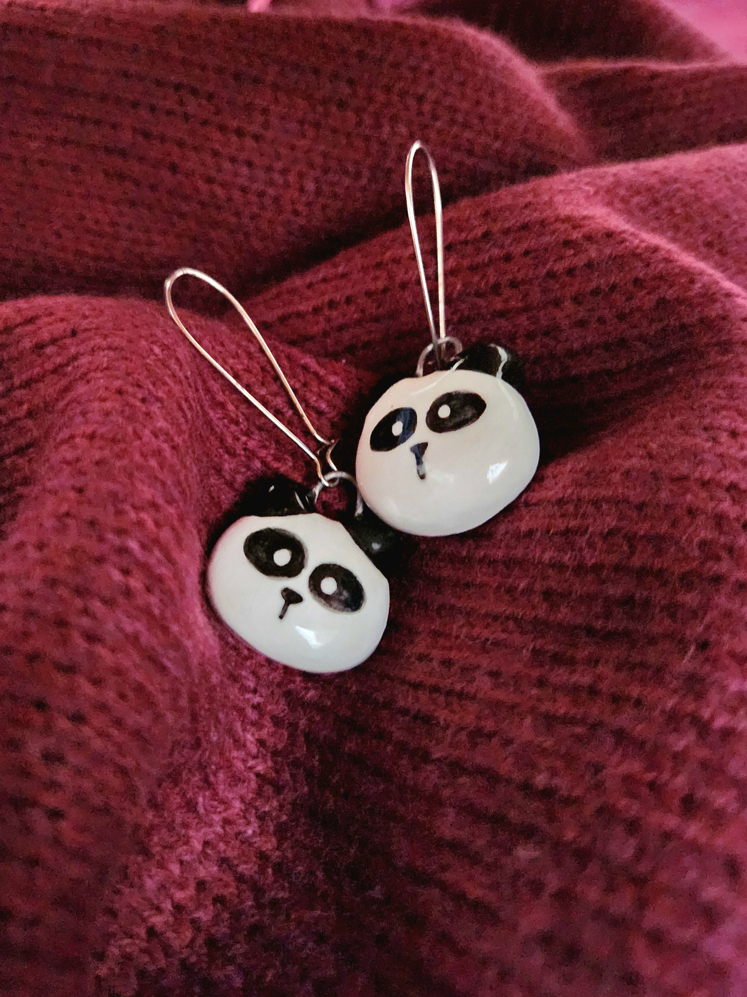 Panda Earrings