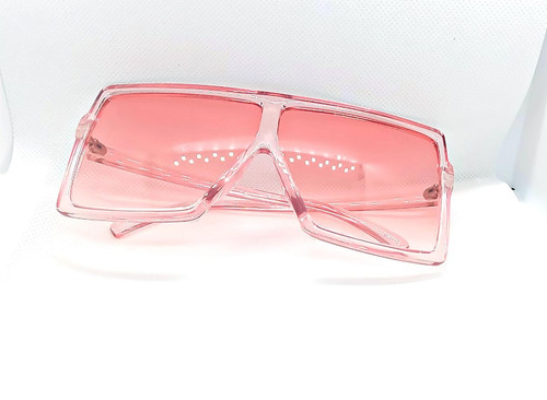 oversized pink glasses