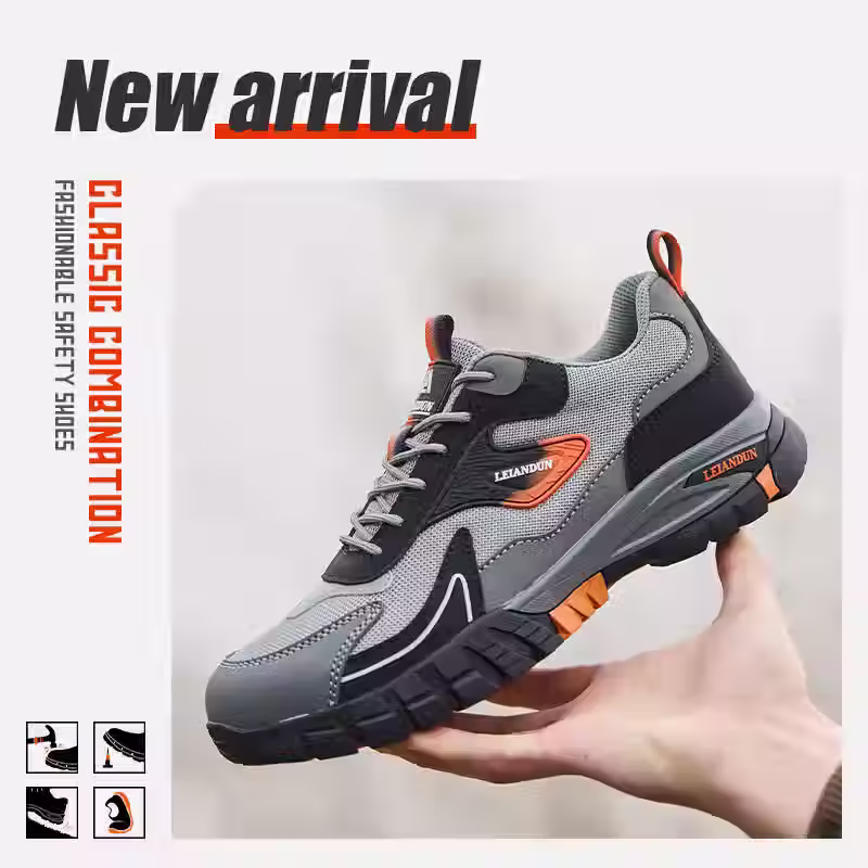 Leiandun Sports Style Safety Shoe Black