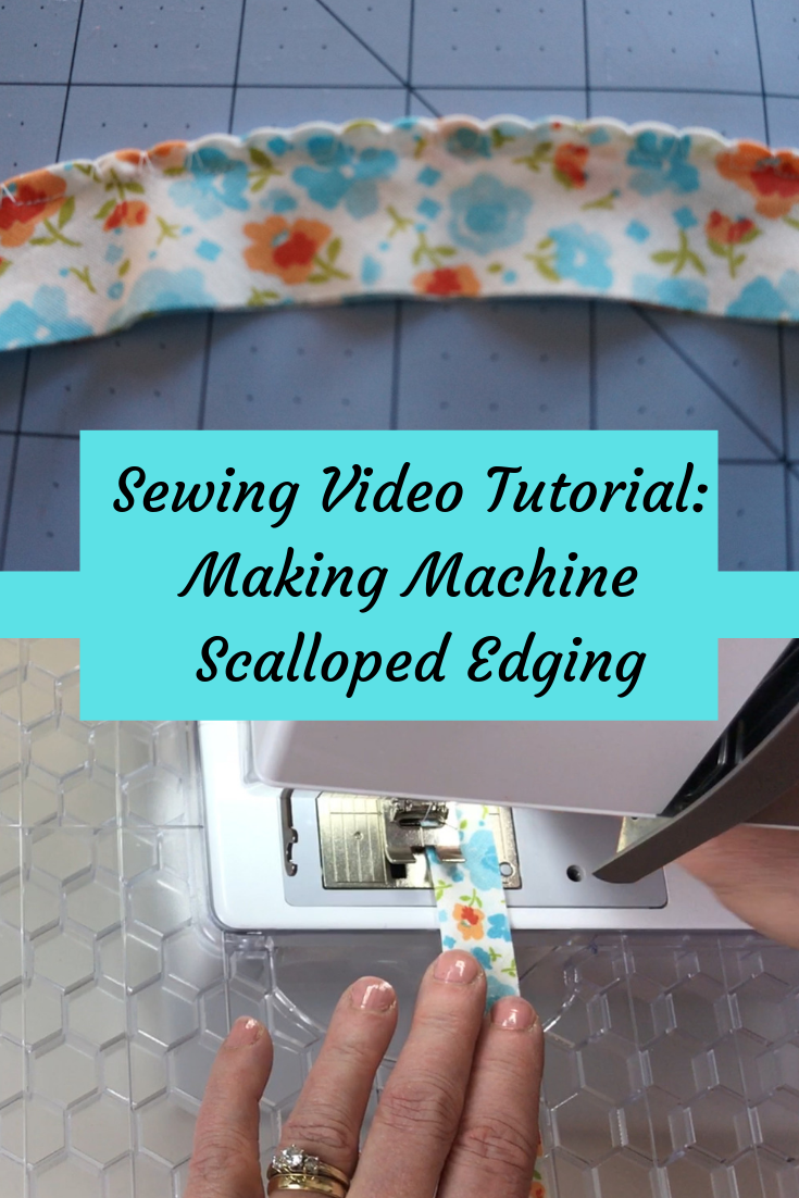 Finished Scalloped Edging Pinterest Pin