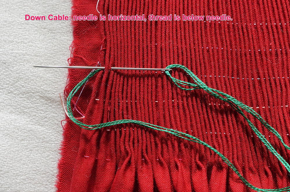 Down Cable Stitch